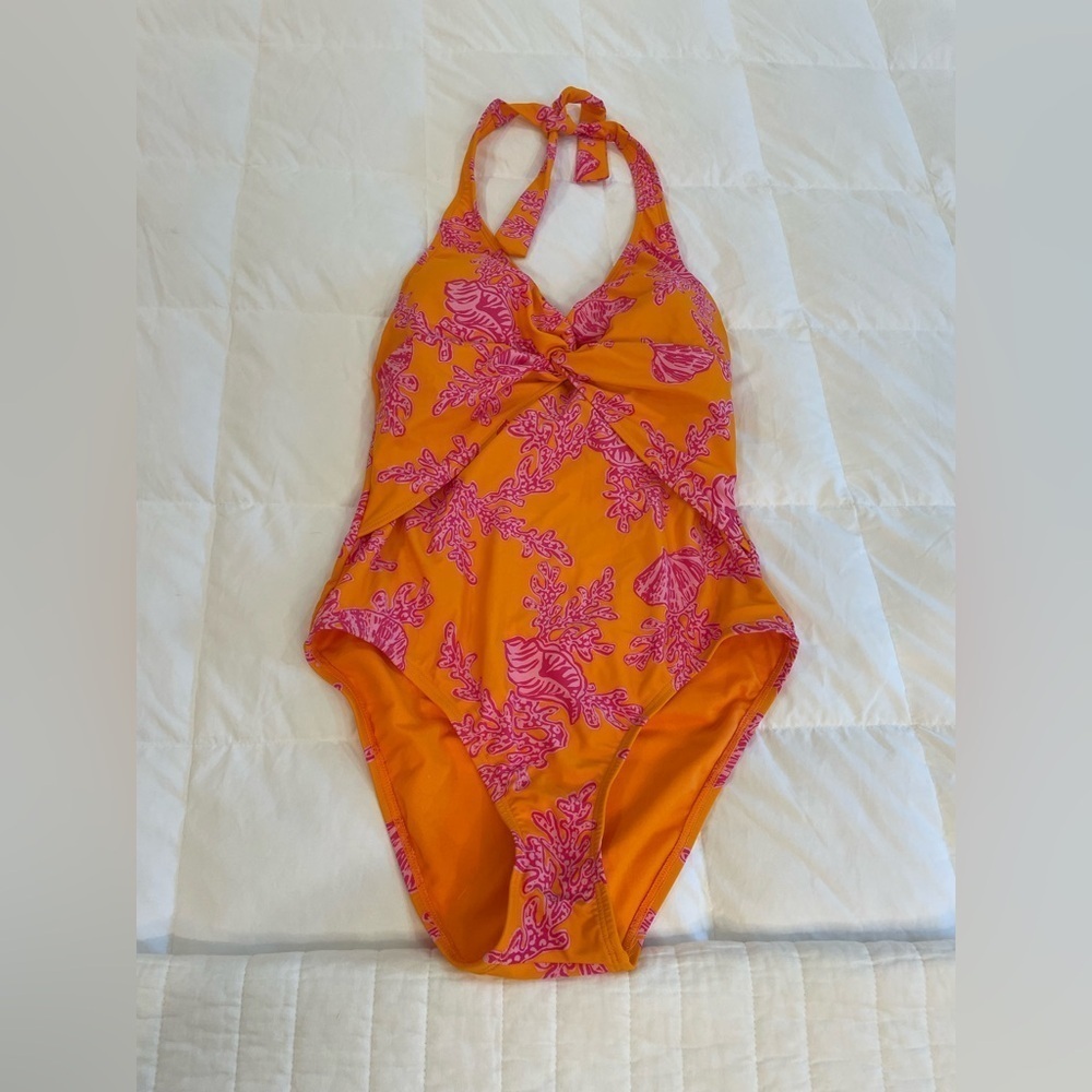 Ellen Tracy One piece Halter Women’s Swimsuit Size 8